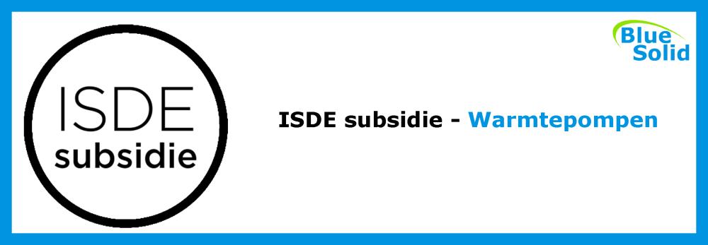 Warmtepomp subsidie ISDE