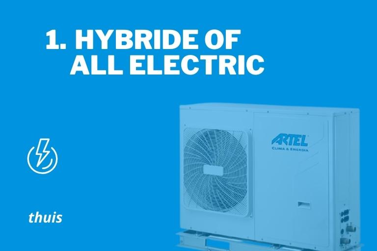 Hybride warmtepomp of All electric
