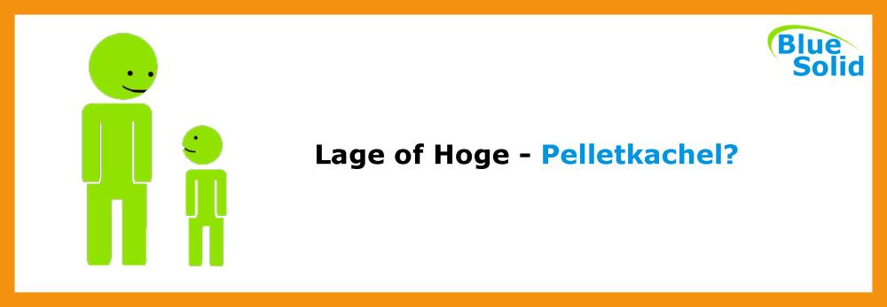 Lage of hoge pelletkachel