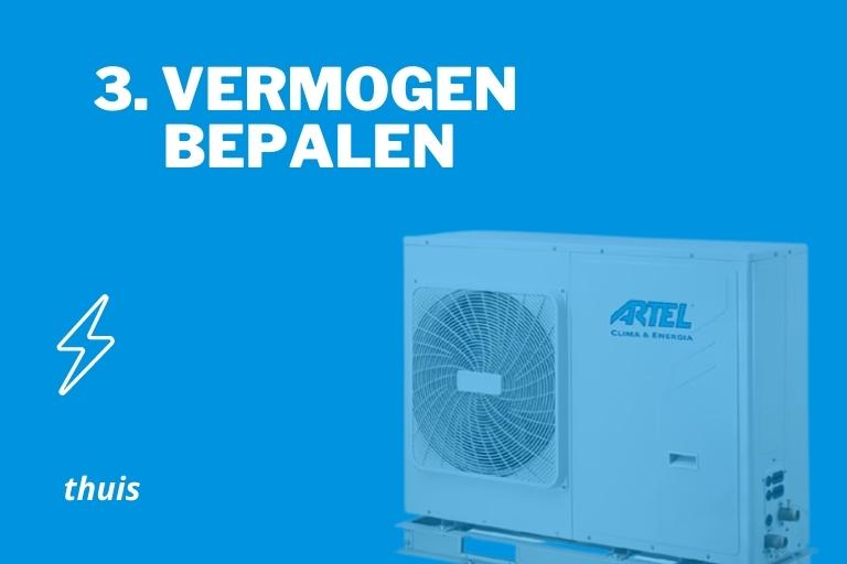 Vermogen warmtepomp bepalen