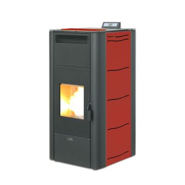 Pelletkachel CV 24 kW rood