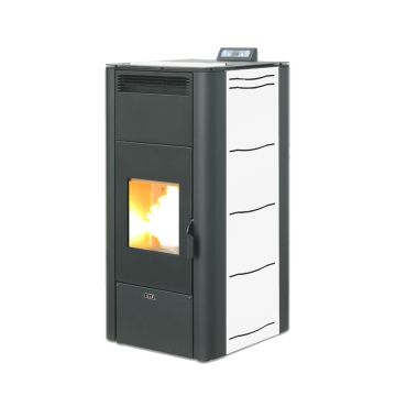 pelletkachel cv 20 kW wit | BlueSolid