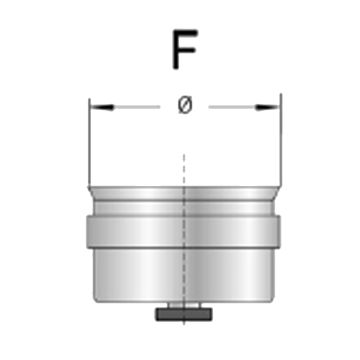 Dop T-stuk dicht RVS