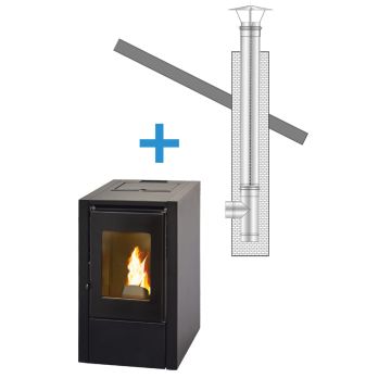 Pelletkachel Artel Mignon 5 kw zwart