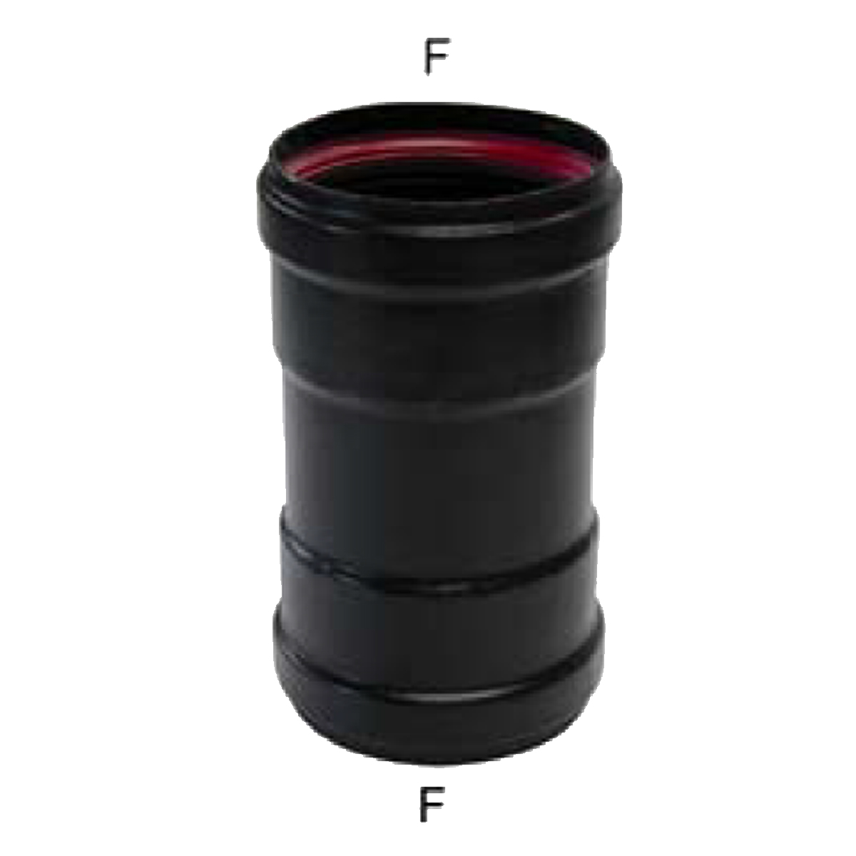 Afvoer Sok Zwart Ø80mm