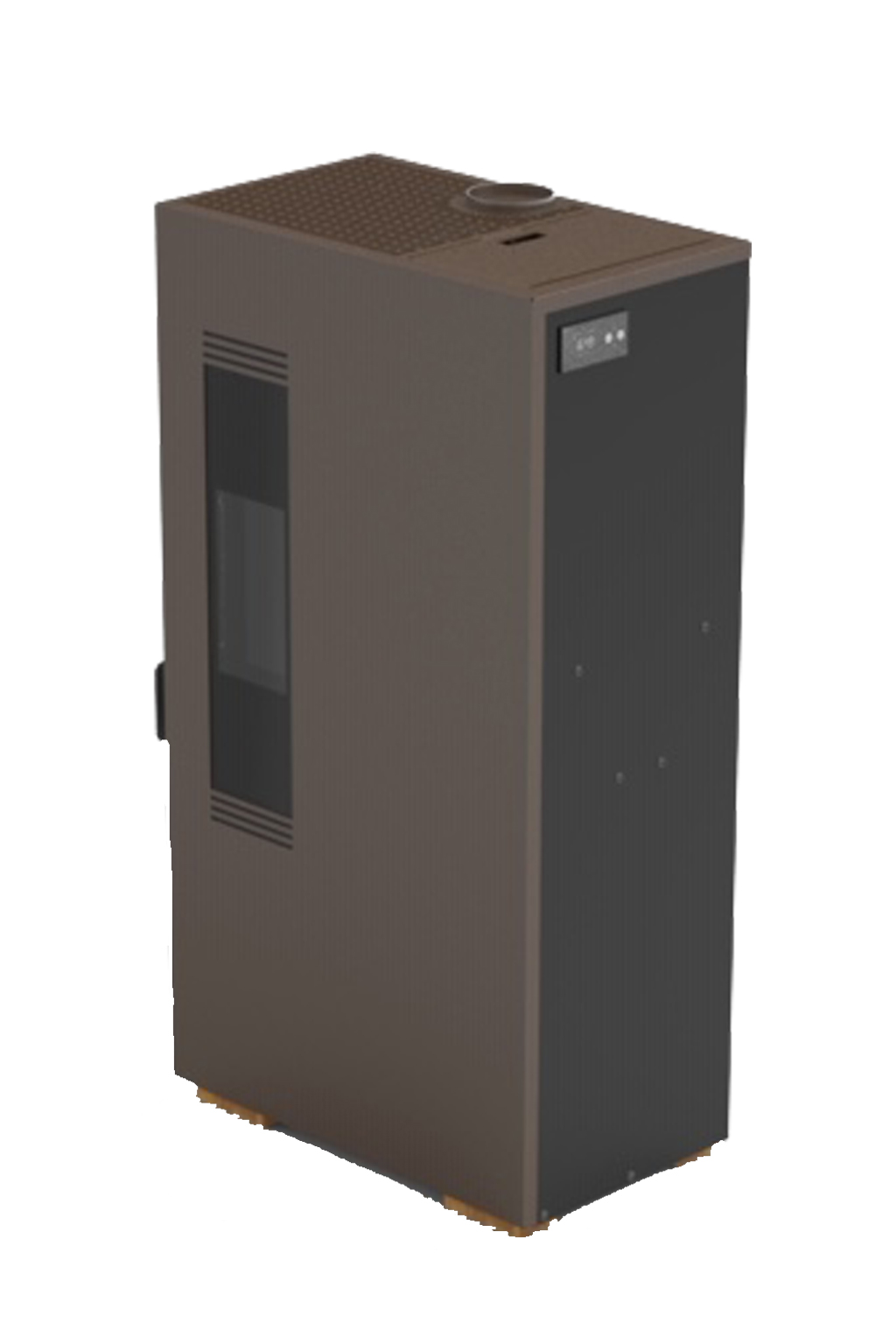 Mini pelletkachel 5 kW brons