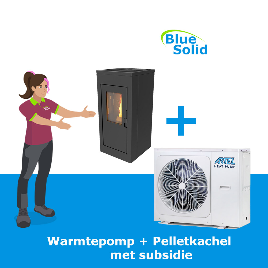 Warmtepomp 9 kw  + Pelletkachel NextGen