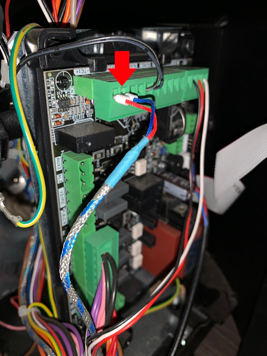 Uitlaatgassensor verbinding moederbord