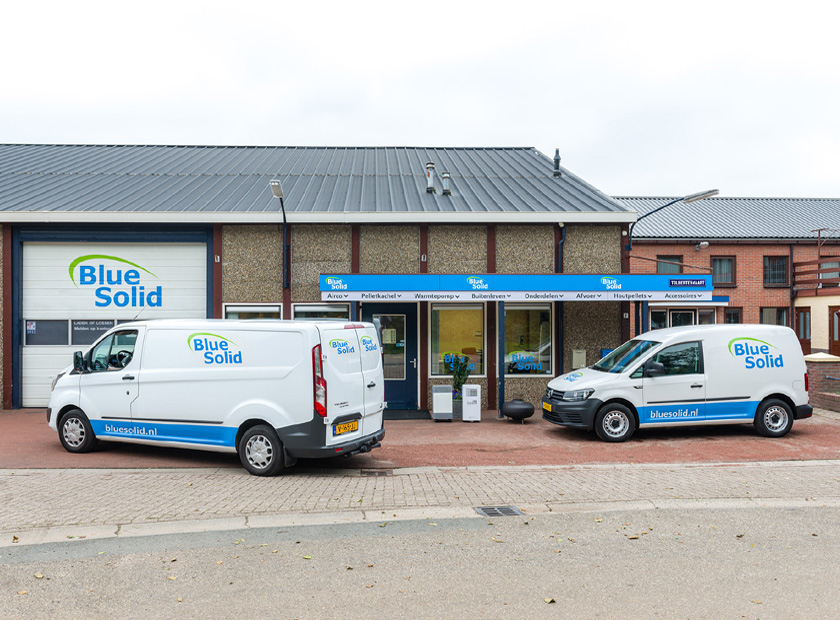 Pelletkachel Showroom & openingstijden BlueSolid